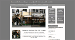 Desktop Screenshot of mediteran-hagen.de